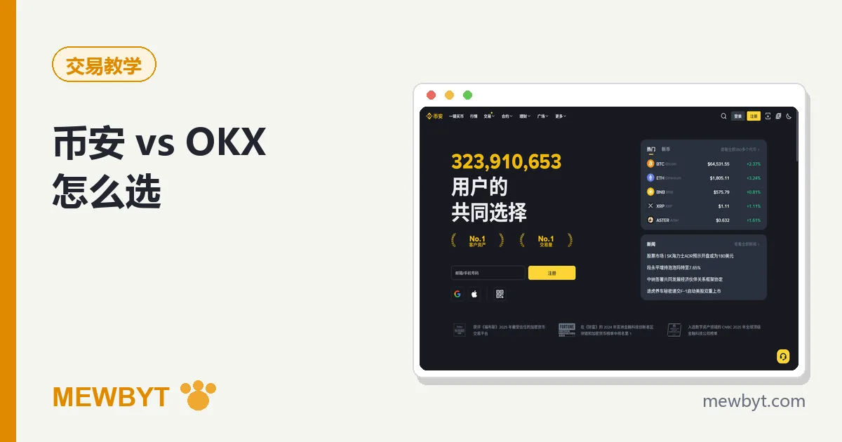 币安和 OKX 对比封面